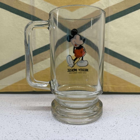 VINTAGE DISNEY GLASS MUGS - MICKEY MOUSE & PLUTO - Picture 3 of 5